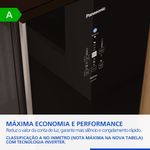 geladeira frost free panasonic 511l black glass inverter a preto nr-bb71gv7ba