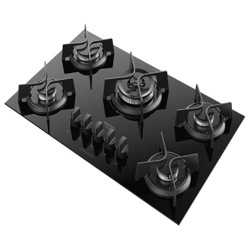 cooktop 5 bocas dako supreme gás preto 300001966