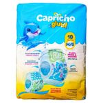 fralda infantil capricho gluby praia e piscina m/g 5kg a 13kg 10 unidades