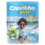 fralda infantil capricho gluby praia e piscina g/xg 12kg a 15kg 10 unidades