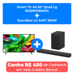 smart tv 4k 65" qned lg 65qned85asg + soundbar lg s40t 300w