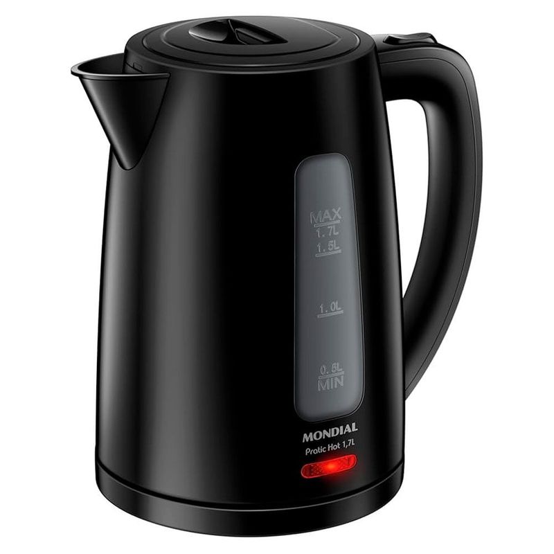 chaleira elétrica mondial pratic hot 1,7l 127v 60hz ce-17 (mp)