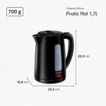 chaleira elétrica mondial pratic hot 1,7l 127v 60hz ce-17 (mp)