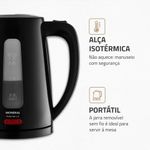 chaleira elétrica mondial pratic hot 1,7l 127v 60hz ce-17 (mp)
