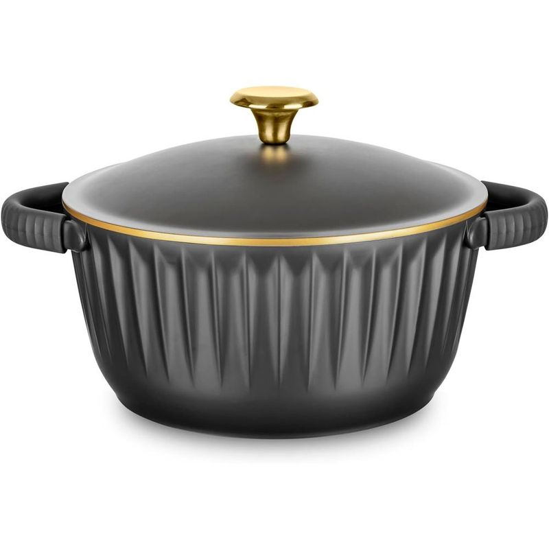 jogo de panelas 4 peças mta concept gold alumínio cerâmica preto (mp)