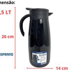 bule térmico soprano elegance 1,5l 09000015803 preto (mp)