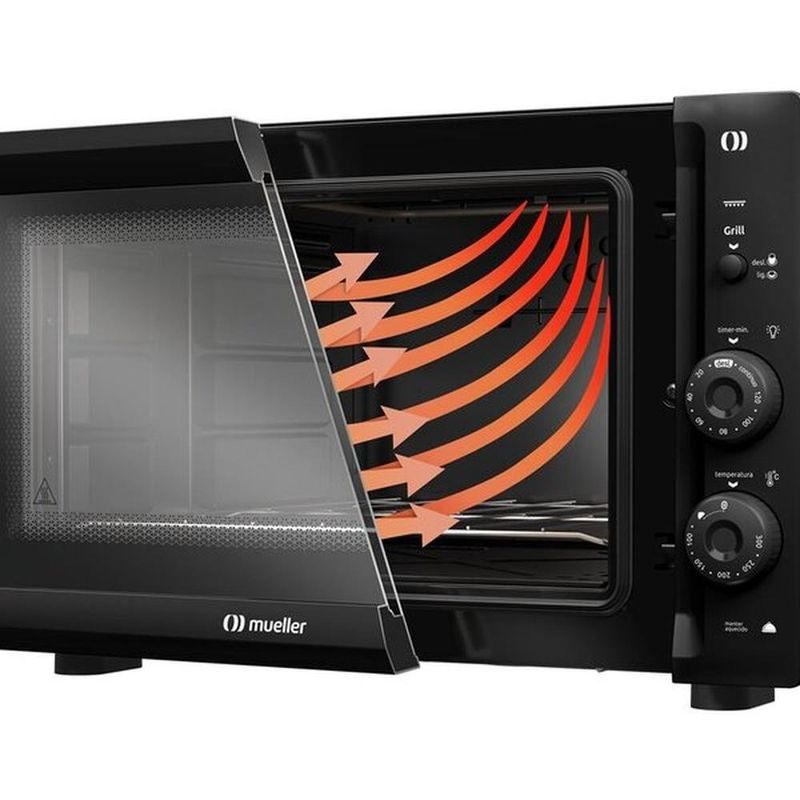 forno elétrico mueller mfb50f 127v 610003749 preto fosco (mp)