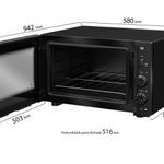 forno elétrico mueller mfb50f 127v 610003749 preto fosco (mp)