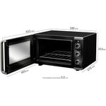 forno elétrico mueller mfb50k 127v 610003755 preto fosco (mp)