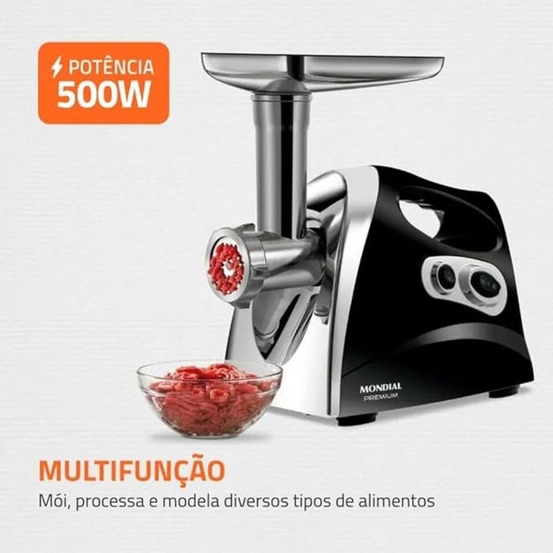 moedor de carne elétrico mondial premium mc-03 127v 60hz 72181-01 (mp)