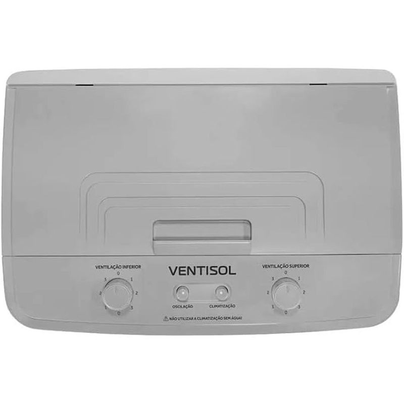 climatizador de ar duplo ventisol 60l 127v 150w branco e cinza (mp)