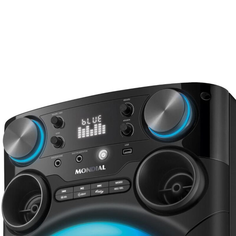 caixa de som mondial tm-1200 bivolt preto 2401-01 (mp)