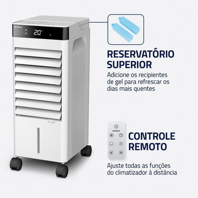 climatizador de ar mondial fresh air 7 cl-07l 5 em 1 127v (mp)