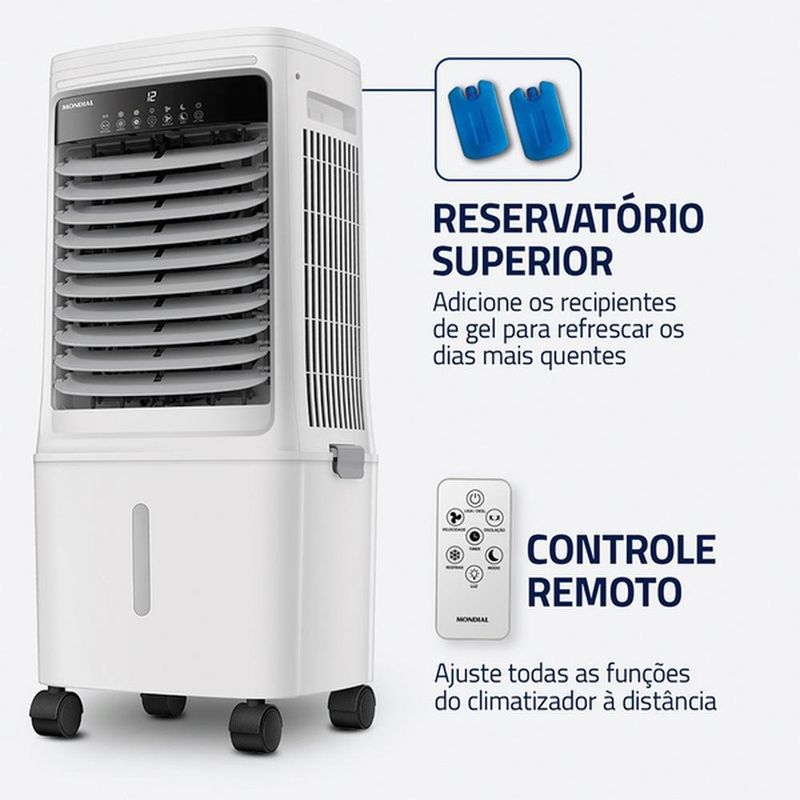climatizador de ar mondial wind turbo cl-25l 5 em 1 127v (mp)
