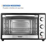 forno elétrico mondial grand family ii 52l frn-52-b 127v (mp)