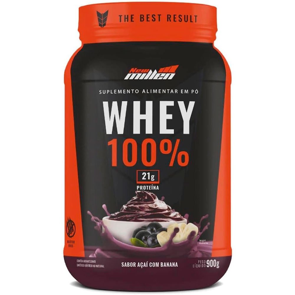 Whey 100% New Millen Açaí Com Banana 900g OF004422 (MP)