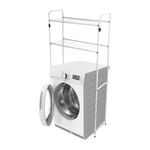 estante para lavanderia secalux 2 prateleiras branco 1091 (mp)