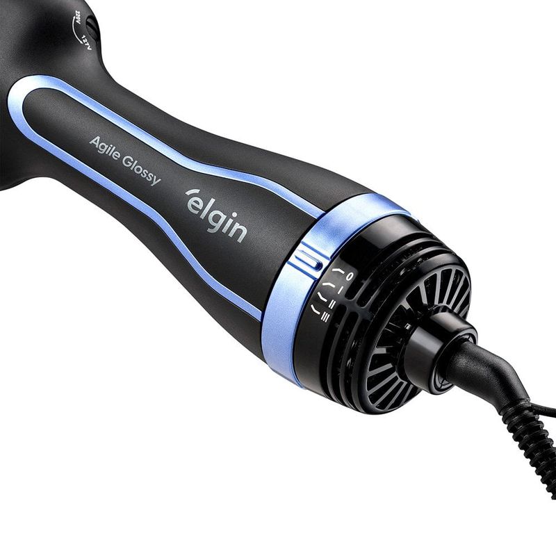 escova secadora agile glossy 3 em 1 elgin 1.300w escb1 bivolt (mp)