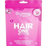 gummy hair one cabelos suplemento alimentar em gomas tutti-frutti sachê 42g