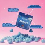 gummy night melatonina suplemento alimentar em gomas framboesa sachê 42g