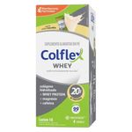 suplemento alimentar colflex whey protein sabor baunilha 10 sachês mastercop