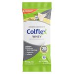 suplemento alimentar colflex whey protein sabor baunilha 10 sachês mastercop