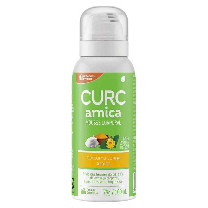 mousse corporal curc arnica 100ml mantecorp
