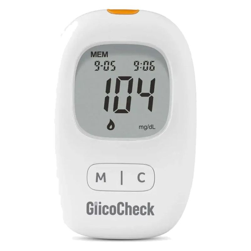 monitor de glicemia glicocheck care plus multi saúde hc487