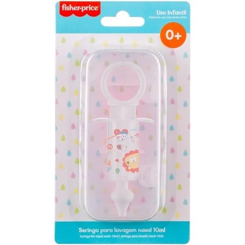 seringa para lavagem nasal infantil leão 10ml fisher price hc396