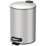 lixeira brinox 12 litros com pedal e balde spin 3074/102 (id)