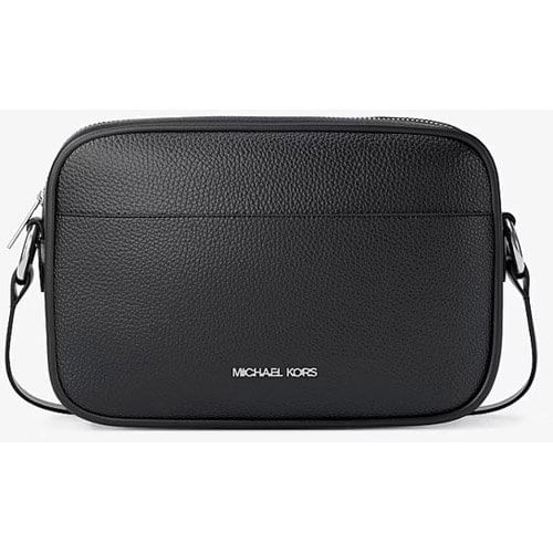 Bolsa Transversal Michael Kors Jet Set Large Couro Preto
