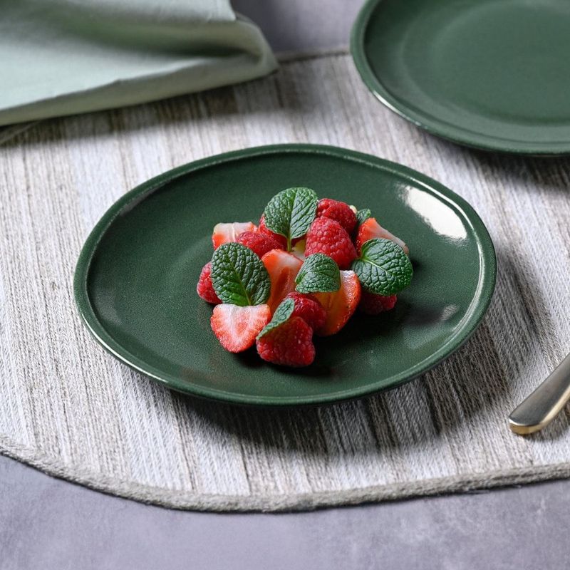 pratos de sobremesa 4 peças porto brasil daily calm verde ø18,5cm