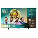 smart tv 4k 75" uhd hisense 75a6nv