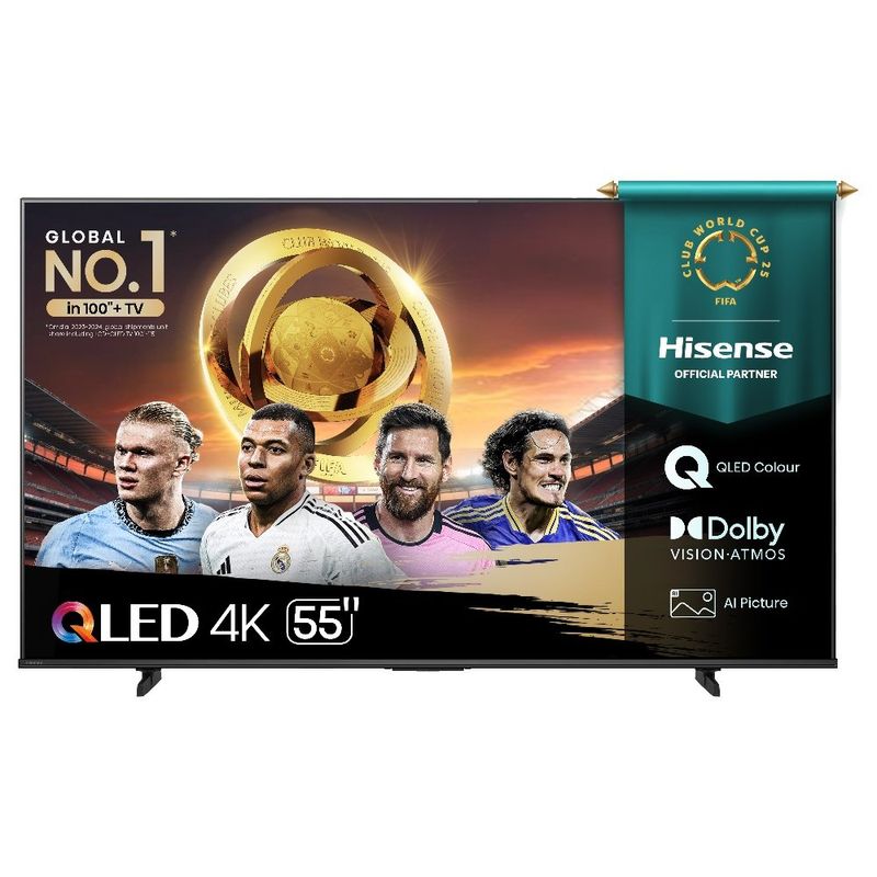 smart tv 4k 55" qled hisense 55q6qv