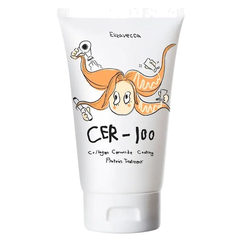 máscara de tratamento elizavecca cer-100 collagen ceramide coating protein 100ml