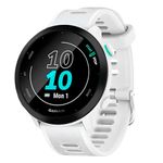 relógio garmin forerunner 55 com monitor cardíaco branco (mp)