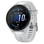 relógio garmin forerunner 165 gps running branco e cinza (mp)