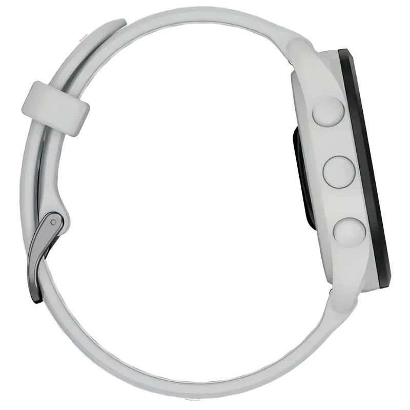 relógio garmin forerunner 165 gps running branco e cinza (mp)