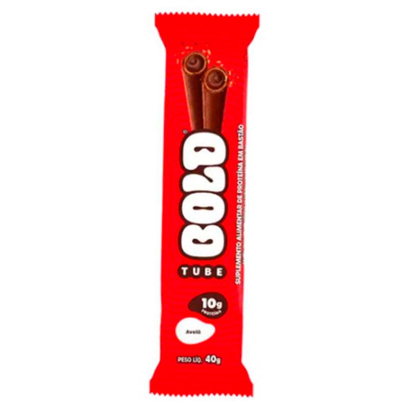 barra de proteína bold tube sabor avelã 40g
