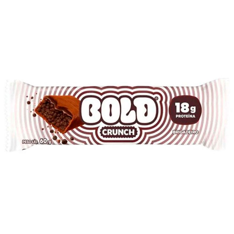 barra de proteína bold crunch sabor brigadeiro 60g