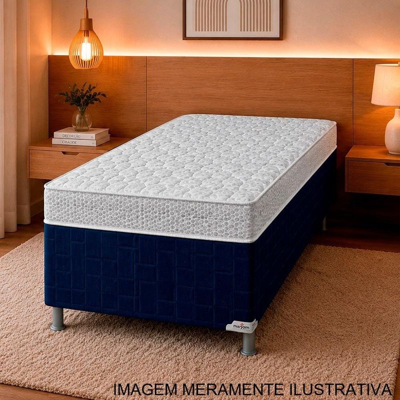 cama box solteiro conjugada marjom iara comfort d28 58x188x88cm (mp)