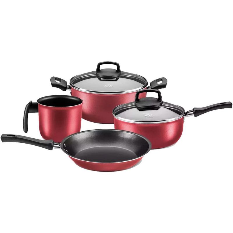 conjunto de panelas mta 4 peças safira 5662 cereja (mp)