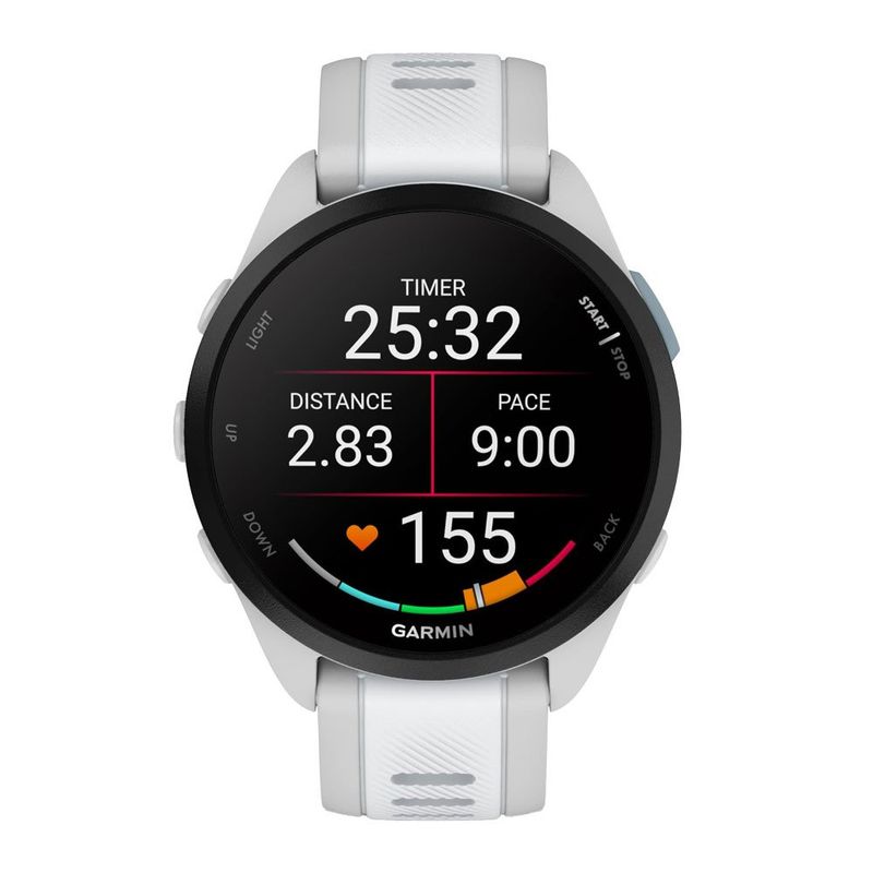 relógio garmin forerunner 165 music amoled branco (mp)