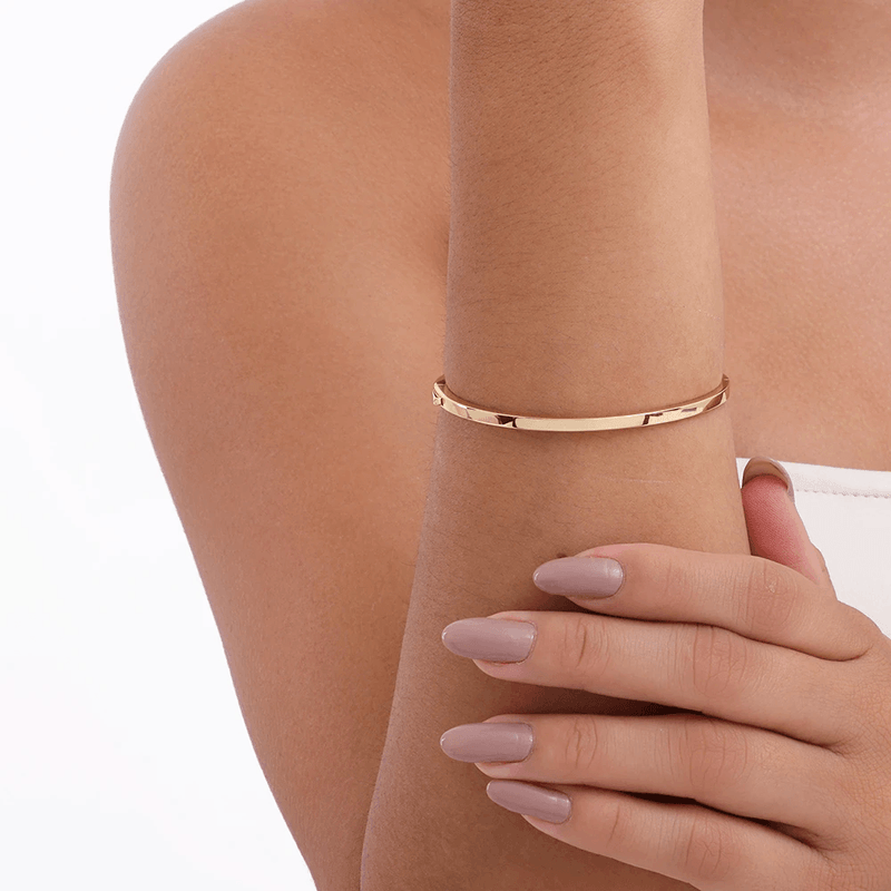 bracelete semijoia luiza mota liso dourado 266983 (mp)