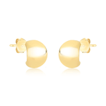 brinco semijoia luiza mota oval liso dourado 267042 (mp)