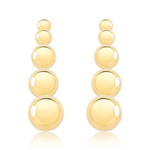brinco semijoia luiza mota bolas lisos dourado 267045 (mp)