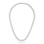 colar semijoia luiza mota corações cravejados ródio cristal 40cm 267108 (mp)