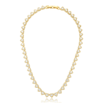 colar semijoia luiza mota corações cravejados cristal 40cm 267108 (mp)