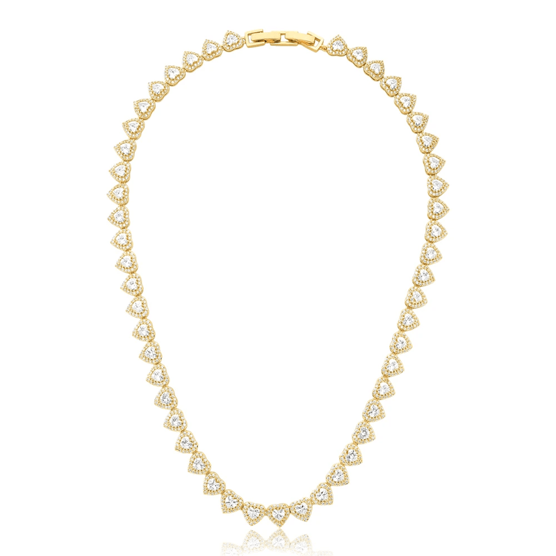 colar semijoia luiza mota corações cravejados cristal 40cm 267108 (mp)