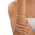bracelete semijoia luiza mota t liso dourado 267348 (mp)